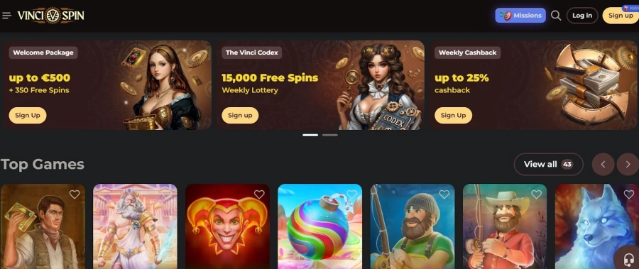Vinci Spin Casino